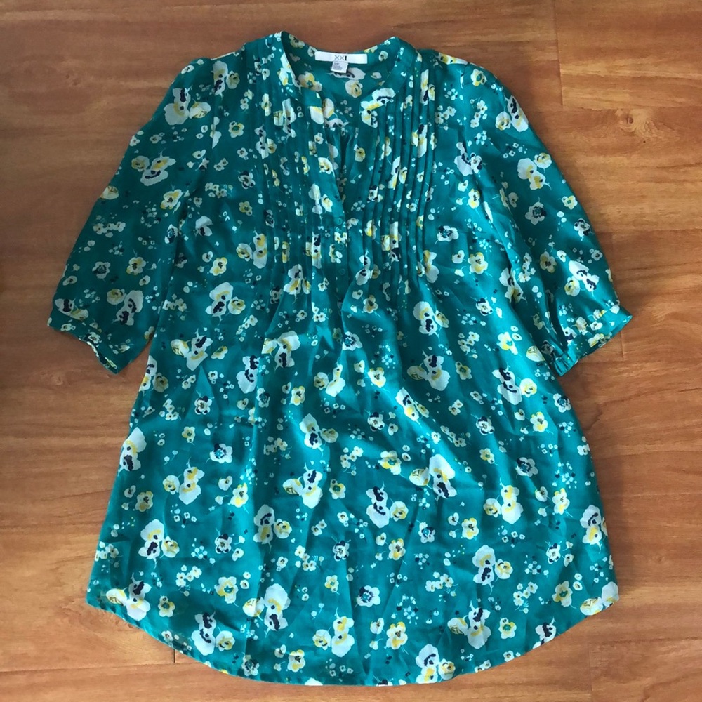 Forever 21 see through tunic long top